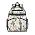 thumbnail image 1 of Pioneer Flower Floral Print Pattern Backpack for School,Cute School Bag,Schoolbag with Adjustable Shoulder Straps & Padded Back,15.25"x11.5"x5.25", 1 of 5