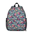 thumbnail image 1 of Pioneer Flower Floral Print Pattern Backpack for School, Cute School Bag with Adjustable Shoulder Straps and Padded Back, 13.8"x11.4"x6", 1 of 5