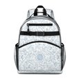 thumbnail image 1 of Pioneer Flower Floral Print Pattern Backpack for School, Cute School Bag with Adjustable Shoulder Straps and Padded Back, 15.25"x11.5"x5.25", 1 of 5
