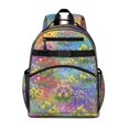 thumbnail image 1 of Pioneer Flower Floral Print Pattern Backpack for School, Cute School Bag with Adjustable Shoulder Straps and Padded Back, 15.25"x11.5"x5.25", 1 of 5