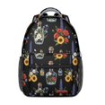 thumbnail image 1 of Pioneer Flower Floral Print Pattern Backpack for School, Cute School Bag with Adjustable Shoulder Straps and Padded Back, 15.3"x11"x6.7", 1 of 5
