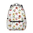 thumbnail image 1 of Pioneer Flower Floral Print Pattern Backpack for School, Cute School Bag with Adjustable Shoulder Straps and Padded Back, 15.3"x11"x7.1", 1 of 5