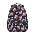 thumbnail image 1 of Pioneer Flower Floral Print Pattern Backpack for School, Cute School Bag with Adjustable Shoulder Straps and Padded Back, 15.3"x11"x7.1", 1 of 5