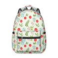 thumbnail image 1 of Pioneer Flower Floral Print Pattern Backpack for School, Cute School Bag with Adjustable Shoulder Straps and Padded Back, 15.3"x11"x7.1", 1 of 5