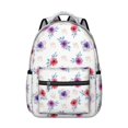 thumbnail image 1 of Pioneer Flower Floral Print Pattern Backpack for School, Cute School Bag with Adjustable Shoulder Straps and Padded Back, 15.3"x11"x7.1", 1 of 5