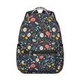 thumbnail image 1 of Pioneer Flower Floral Print Pattern Backpack for School, Cute School Bag with Adjustable Shoulder Straps and Padded Back, 15.3"x11"x7.1", 1 of 5