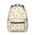 thumbnail image 1 of Pioneer Flower Floral Print Pattern Backpack for School, Cute School Bag with Adjustable Shoulder Straps and Padded Back, 15.3"x11"x7.1", 1 of 5