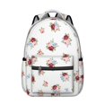 thumbnail image 1 of Pioneer Flower Floral Print Pattern Backpack for School, Cute School Bag with Adjustable Shoulder Straps and Padded Back, 15.3"x11"x7.1", 1 of 5