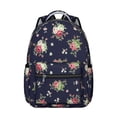 thumbnail image 1 of Pioneer Flower Floral Print Pattern Backpack for School, Cute School Bag with Adjustable Shoulder Straps and Padded Back, 15.3"x11"x7.1", 1 of 5