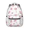 thumbnail image 1 of Pioneer Flower Floral Print Pattern Backpack for School, Cute School Bag with Adjustable Shoulder Straps and Padded Back, 15.3"x11"x7.1", 1 of 5