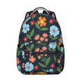 thumbnail image 1 of Pioneer Flower Floral Print Pattern Backpack for School, Cute School Bag with Adjustable Shoulder Straps and Padded Back, 15.3"x11"x7.1", 1 of 4