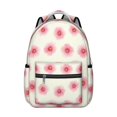 thumbnail image 1 of Pioneer Flower Floral Print Pattern Backpack for School, Cute School Bag with Adjustable Shoulder Straps and Padded Back, 15.3"x11"x7.1", 1 of 5