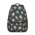 thumbnail image 1 of Pioneer Flower Floral Print Pattern Backpack for School, Cute School Bag with Adjustable Shoulder Straps and Padded Back, 15.3"x11"x7.1", 1 of 5