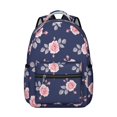 thumbnail image 1 of Pioneer Flower Floral Print Pattern Backpack for School, Cute School Bag with Adjustable Shoulder Straps and Padded Back, 15.3"x11"x7.1", 1 of 5