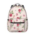 thumbnail image 1 of Pioneer Flower Floral Print Pattern Backpack for School, Cute School Bag with Adjustable Shoulder Straps and Padded Back, 15.3"x11"x7.1", 1 of 5