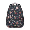 thumbnail image 1 of Pioneer Flower Floral Print Pattern Backpack for School, Cute School Bag with Adjustable Shoulder Straps and Padded Back, 15.3"x11"x7.1", 1 of 4