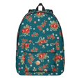 thumbnail image 1 of Pioneer Flower Floral Print Pattern Backpack for School, Cute School Bag with Adjustable Shoulder Straps and Padded Back, 15.7"x11.8"x5.5", 1 of 5