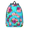 thumbnail image 1 of Pioneer Flower Floral Print Pattern Backpack for School, Cute School Bag with Adjustable Shoulder Straps and Padded Back, 15.7"x11.8"x5.5", 1 of 5