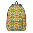 thumbnail image 1 of Pioneer Flower Floral Print Pattern Backpack for School, Cute School Bag with Adjustable Shoulder Straps and Padded Back, 15.7"x11.8"x5.5", 1 of 5