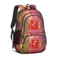thumbnail image 1 of Pioneer Flower Floral Print Pattern Backpack for School, Cute School Bag with Adjustable Shoulder Straps and Padded Back, 16.9"x12.6"x5.9", 1 of 2