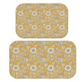 thumbnail image 1 of Pioneer Flower Floral Print Pattern Bath Mat Set Of 2,Non-Slip Rug for Bathroom,Kitchen,Bedroom,Entrance, 30x17 and 23.5x15.7 Inches, 1 of 5
