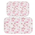 thumbnail image 1 of Pioneer Flower Floral Print Pattern Bath Mat Set Of 2,Non-Slip Rug for Bathroom,Kitchen,Bedroom,Entrance, 30x17 and 23.5x15.7 Inches, 1 of 5