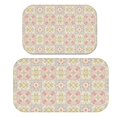 thumbnail image 1 of Pioneer Flower Floral Print Pattern Bath Mat Set Of 2,Non-Slip Rug for Bathroom,Kitchen,Bedroom,Entrance, 30x17 and 23.5x15.7 Inches, 1 of 5