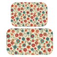 thumbnail image 1 of Pioneer Flower Floral Print Pattern Bath Mat Set Of 2,Non-Slip Rug for Bathroom,Kitchen,Bedroom,Entrance, 30x17 and 23.5x15.7 Inches, 1 of 5