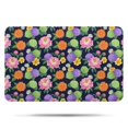 thumbnail image 1 of Pioneer Flower Floral Print Pattern Bathroom Rugs Mat, Non Slip Microfiber Bathroom Rug with Rubber Backing, Soft Mats for Bathroom Floor Tub Shower, 17"x27", 1 of 5
