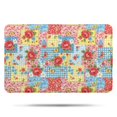 thumbnail image 1 of Pioneer Flower Floral Print Pattern Bathroom Rugs Mat, Non Slip Microfiber Bathroom Rug with Rubber Backing, Soft Mats for Bathroom Floor Tub Shower, 17"x27", 1 of 5