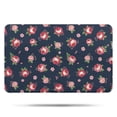 thumbnail image 1 of Pioneer Flower Floral Print Pattern Bathroom Rugs Mat, Non Slip Microfiber Bathroom Rug with Rubber Backing, Soft Mats for Bathroom Floor Tub Shower, 17"x27", 1 of 5