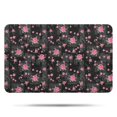 thumbnail image 1 of Pioneer Flower Floral Print Pattern Bathroom Rugs Mat, Non Slip Microfiber Bathroom Rug with Rubber Backing, Soft Mats for Bathroom Floor Tub Shower, 17"x27", 1 of 5
