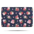 thumbnail image 1 of Pioneer Flower Floral Print Pattern Bathroom Rugs Mat, Non Slip Microfiber Bathroom Rug with Rubber Backing, Soft Mats for Bathroom Floor Tub Shower, 17"x27", 1 of 5