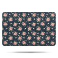 thumbnail image 1 of Pioneer Flower Floral Print Pattern Bathroom Rugs Mat, Non Slip Microfiber Bathroom Rug with Rubber Backing, Soft Mats for Bathroom Floor Tub Shower, 17"x27", 1 of 5