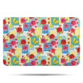 thumbnail image 1 of Pioneer Flower Floral Print Pattern Bathroom Rugs Mat, Non Slip Microfiber Bathroom Rug with Rubber Backing, Soft Mats for Bathroom Floor Tub Shower, 17"x27", 1 of 5