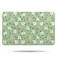 thumbnail image 1 of Pioneer Flower Floral Print Pattern Bathroom Rugs Mat, Non Slip Microfiber Bathroom Rug with Rubber Backing, Soft Mats for Bathroom Floor Tub Shower, 17"x27", 1 of 5