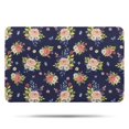 thumbnail image 1 of Pioneer Flower Floral Print Pattern Bathroom Rugs Mat, Non Slip Microfiber Bathroom Rug with Rubber Backing, Soft Mats for Bathroom Floor Tub Shower, 17"x27", 1 of 5