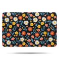 thumbnail image 1 of Pioneer Flower Floral Print Pattern Bathroom Rugs Mat, Non Slip Microfiber Bathroom Rug with Rubber Backing, Soft Mats for Bathroom Floor Tub Shower, 17"x27", 1 of 5