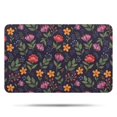 thumbnail image 1 of Pioneer Flower Floral Print Pattern Bathroom Rugs Mat, Non Slip Microfiber Bathroom Rug with Rubber Backing, Soft Mats for Bathroom Floor Tub Shower, 17"x27", 1 of 5