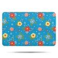 thumbnail image 1 of Pioneer Flower Floral Print Pattern Bathroom Rugs Mat, Non Slip Microfiber Bathroom Rug with Rubber Backing, Soft Mats for Bathroom Floor Tub Shower, 17"x27", 1 of 5