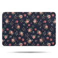 thumbnail image 1 of Pioneer Flower Floral Print Pattern Bathroom Rugs Mat, Non Slip Microfiber Bathroom Rug with Rubber Backing, Soft Mats for Bathroom Floor Tub Shower, 17"x27", 1 of 5