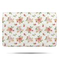 thumbnail image 1 of Pioneer Flower Floral Print Pattern Bathroom Rugs Mat, Non Slip Microfiber Bathroom Rug with Rubber Backing, Soft Mats for Bathroom Floor Tub Shower, 17"x27", 1 of 5