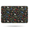 thumbnail image 1 of Pioneer Flower Floral Print Pattern Bathroom Rugs Mat, Non Slip Microfiber Bathroom Rug with Rubber Backing, Soft Mats for Bathroom Floor Tub Shower, 17"x27", 1 of 5