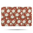 thumbnail image 1 of Pioneer Flower Floral Print Pattern Bathroom Rugs Mat, Non Slip Microfiber Bathroom Rug with Rubber Backing, Soft Mats for Bathroom Floor Tub Shower, 17"x27", 1 of 5