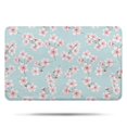 thumbnail image 1 of Pioneer Flower Floral Print Pattern Bathroom Rugs Mat, Non Slip Microfiber Bathroom Rug with Rubber Backing, Soft Mats for Bathroom Floor Tub Shower, 17"x27", 1 of 5