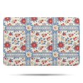 thumbnail image 1 of Pioneer Flower Floral Print Pattern Bathroom Rugs Mat, Non Slip Microfiber Bathroom Rug with Rubber Backing, Soft Mats for Bathroom Floor Tub Shower, 17"x27", 1 of 5
