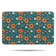 thumbnail image 1 of Pioneer Flower Floral Print Pattern Bathroom Rugs Mat, Non Slip Microfiber Bathroom Rug with Rubber Backing, Soft Mats for Bathroom Floor Tub Shower, 17"x27", 1 of 5