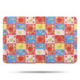 thumbnail image 1 of Pioneer Flower Floral Print Pattern Bathroom Rugs Mat, Non Slip Microfiber Bathroom Rug with Rubber Backing, Soft Mats for Bathroom Floor Tub Shower, 17"x27", 1 of 5