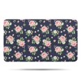 thumbnail image 1 of Pioneer Flower Floral Print Pattern Bathroom Rugs Mat, Non Slip Microfiber Bathroom Rug with Rubber Backing, Soft Mats for Bathroom Floor Tub Shower, 17"x30", 1 of 5