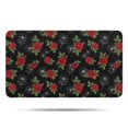 thumbnail image 1 of Pioneer Flower Floral Print Pattern Bathroom Rugs Mat, Non Slip Microfiber Bathroom Rug with Rubber Backing, Soft Mats for Bathroom Floor Tub Shower, 17"x30", 1 of 5